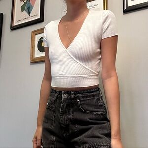 Aritzia Wrap Top